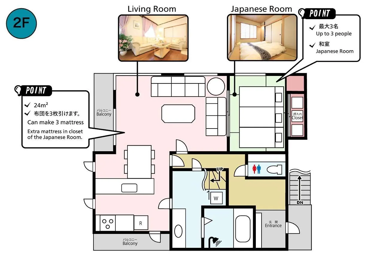 Rkt4Bedroom Forfamily 30Mins Shibuya And Azabu Tokyo