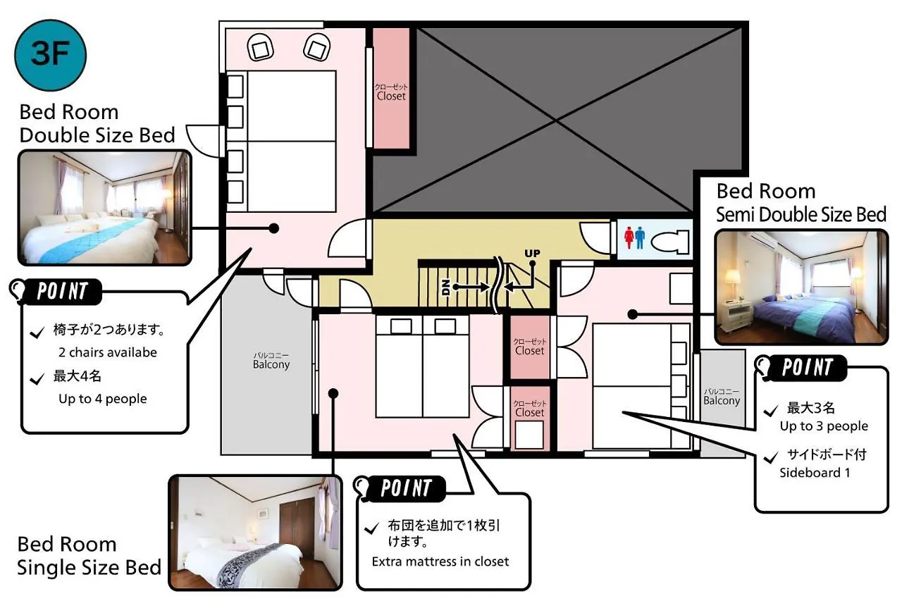 Rkt4Bedroom Forfamily 30Mins Shibuya And Azabu Tokyo 0*,  Japan